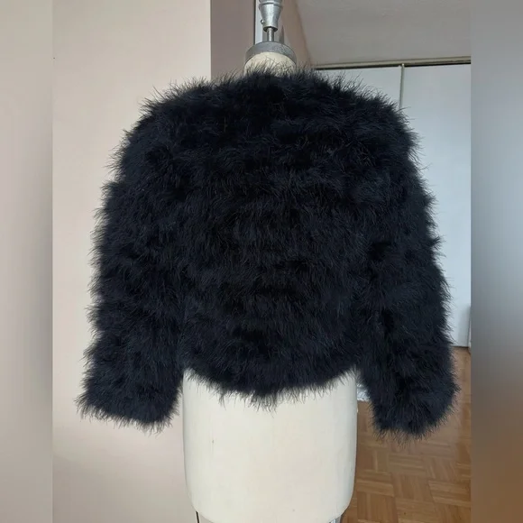 ❌SOLD ON MY INSTAGRAM FOX The Label Black Feather Jacket - Picture 10 of 13